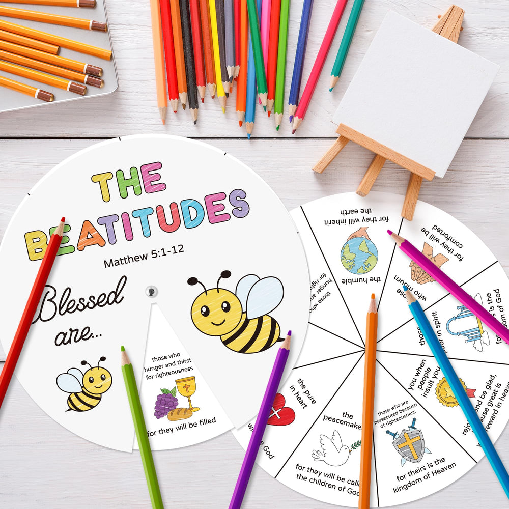 COcnny coloring-wheel display ready after coloring