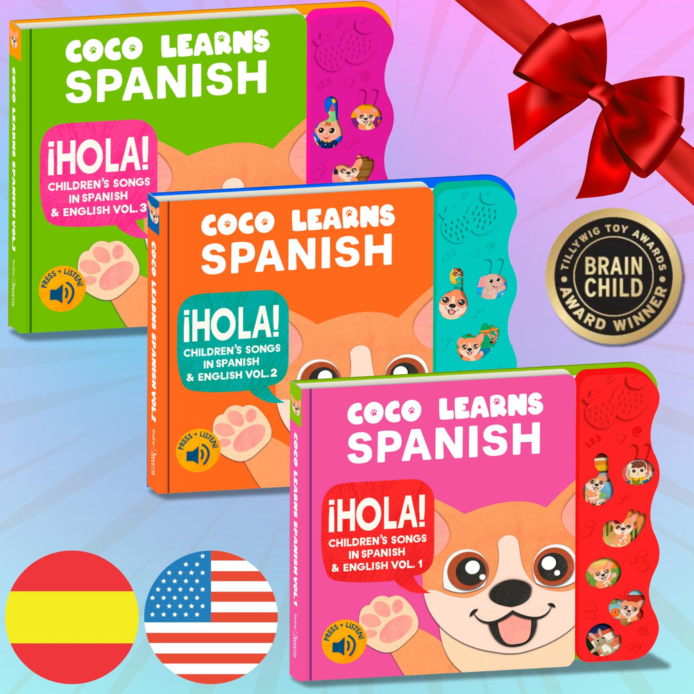 Coco Learns Spanish Montessori style learning through button presses