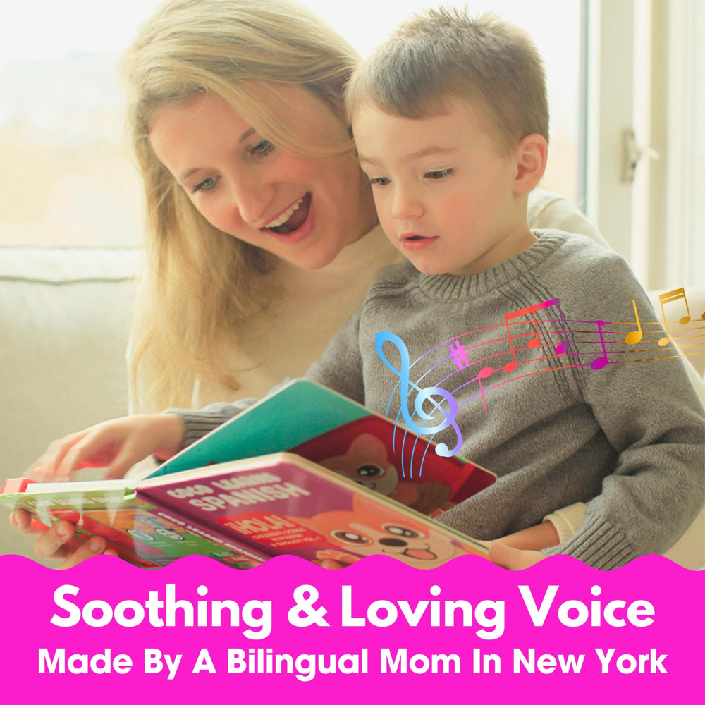 Coco Learns Spanish song list illustrated pages with classic rhymes