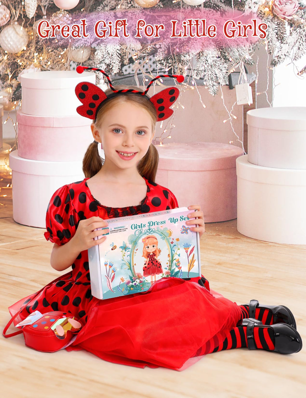 Cocojeci Ladybug mask to complete the costume look.