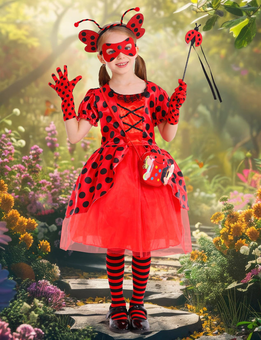 Cocojeci Ladybug purse adds playful detail and storage.