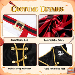 Cocojeci pirate eye patch, classic seafaring character accessory