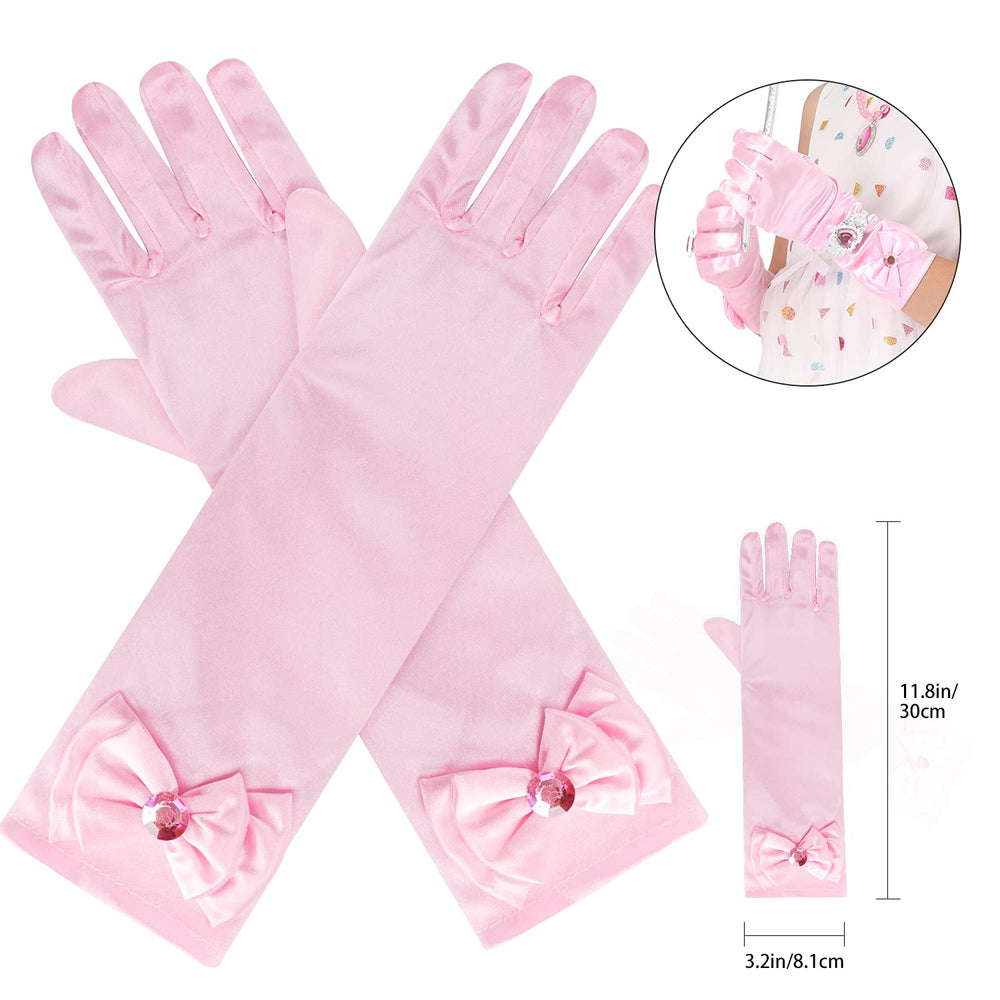 Cocojeci pink necklace is light and elastic for quick, comfy royal dress-up.