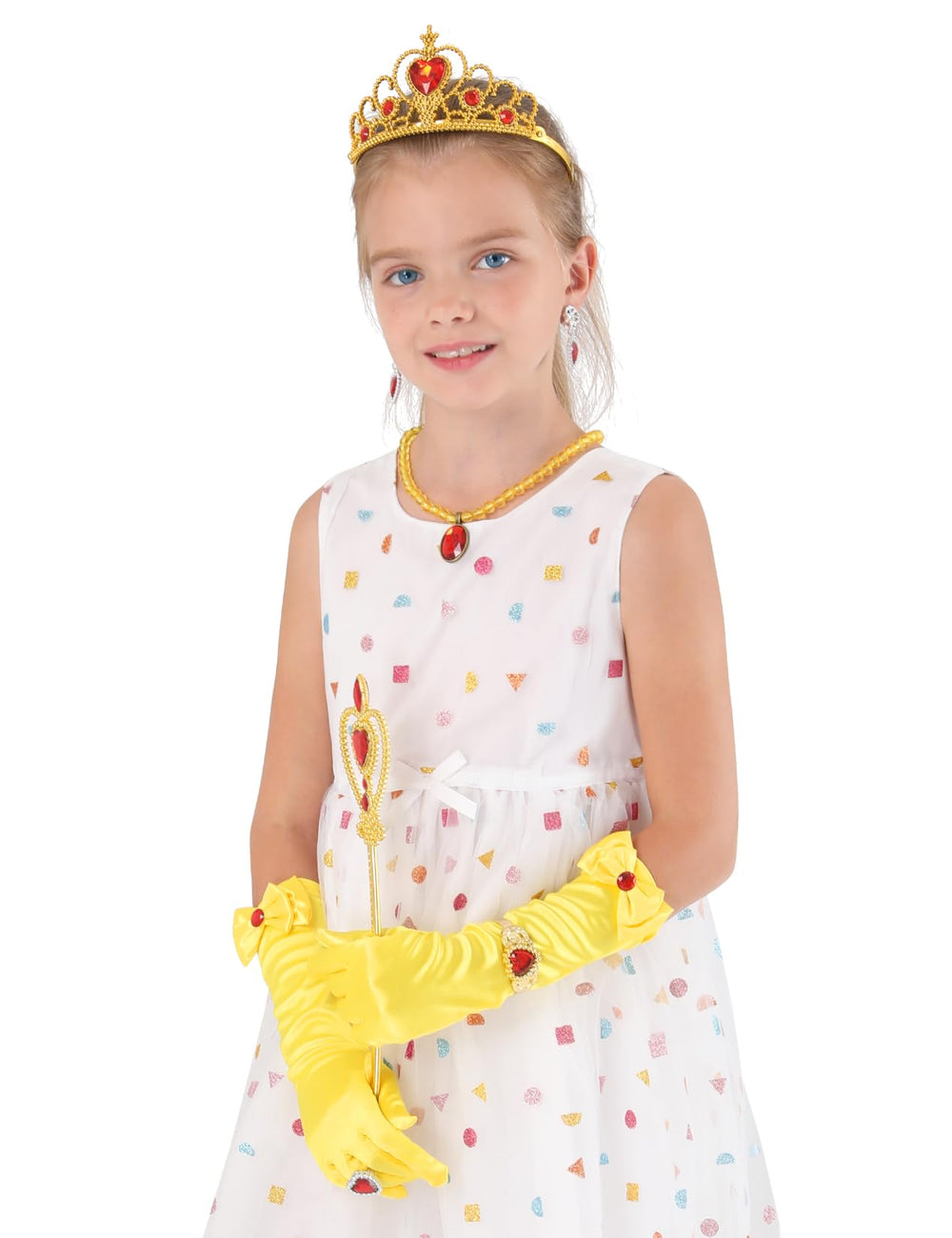 Cocojeci princess ring offers adjustable glitter fit for fun dress-ups.