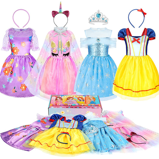 Cocojeci princess top collection for imaginative dress-up play.
