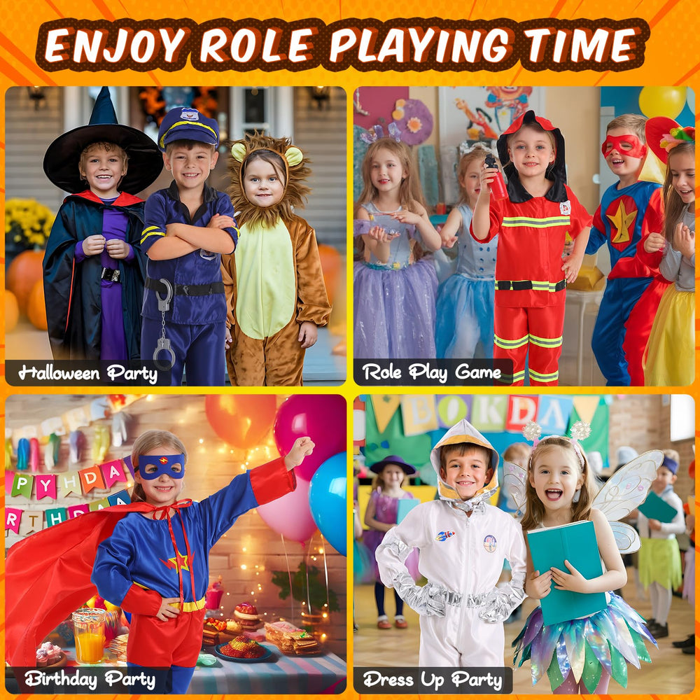 Cocojeci 4-in-1 dress-up set encouraging diverse role-play scenarios