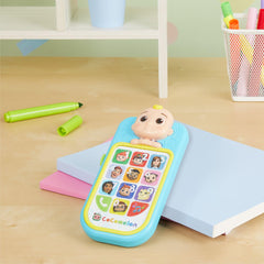 CoComelon JJ's My First Phone illuminated dial display encourages interactive storytelling
