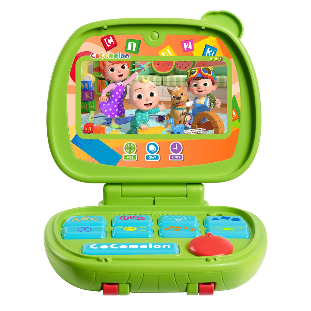 CoComelon screen decal mirrors a real computer for immersive learning moments.
