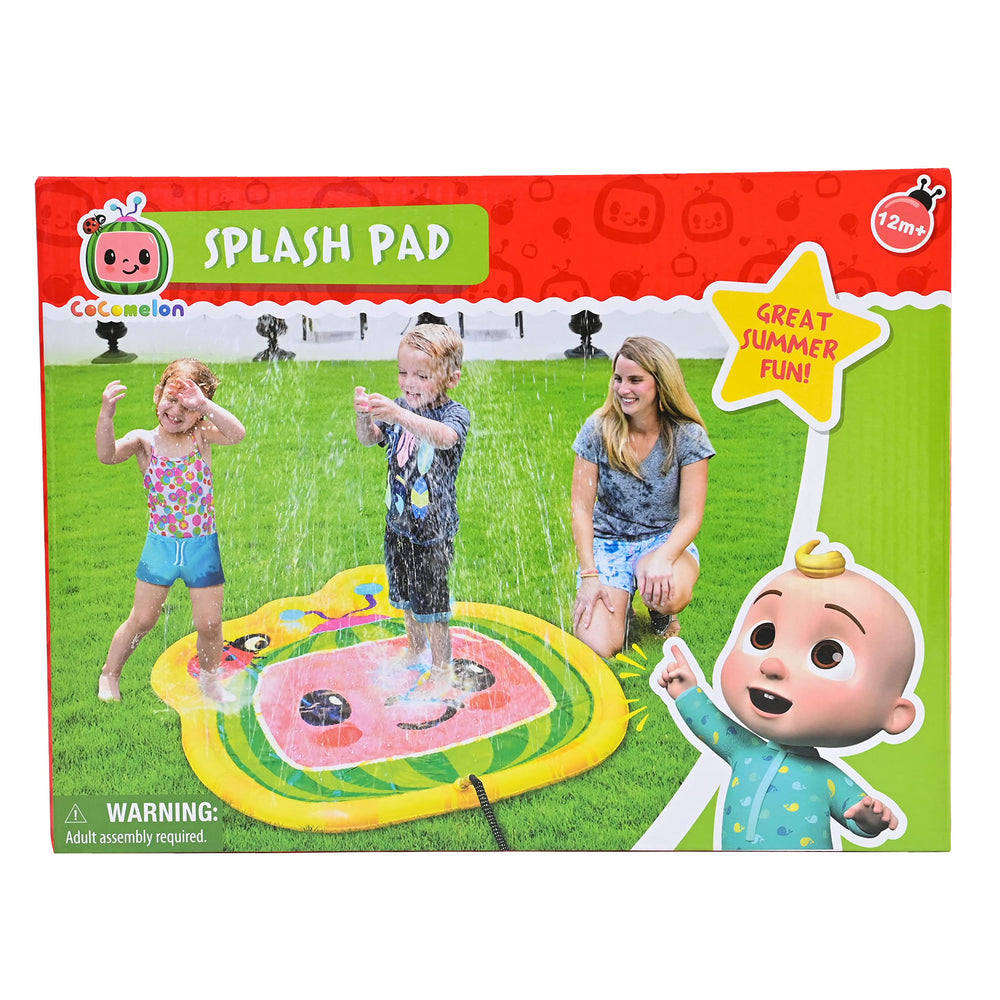 Toddler-friendly CoComelon Splash Pad, a safe space for supervised exploration.