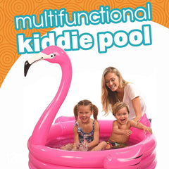 Coconut Float Flamingo Pool Wings and Tail provide playful, lifelike look for kids