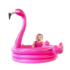 Coconut Float Pink Flamingo Pool 48in for toddlers, sunny backyard fun