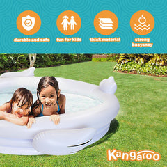 Coconut Float White Swan inflatable pool realistic swan design for imaginative play