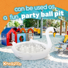 Coconut Float White Swan inflatable pool bright colors resist fading in sun