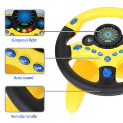 Coherny toy steering wheel features sturdy ABS plastic for durable car play.