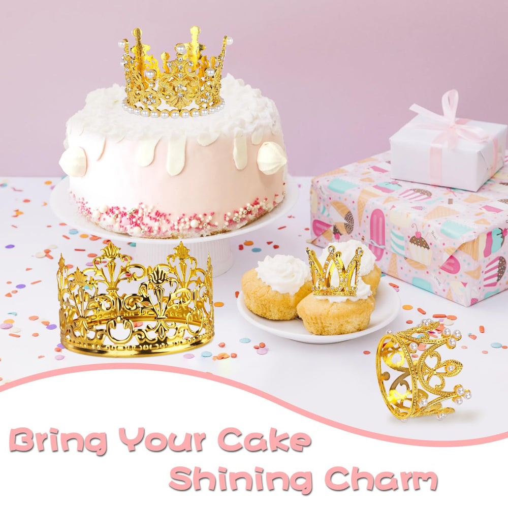 COIDEA crystal pearl crown topper adds vintage charm for weddings and photos