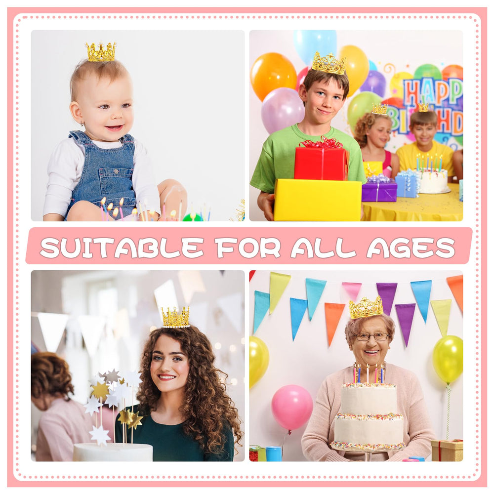 COIDEA mini crown hair ornament for children's outfits and parties