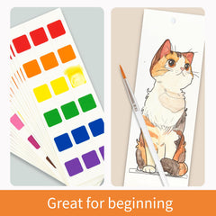 COIPLAY travel-art-kit design fits in a pencil box for on-the-go creativity.