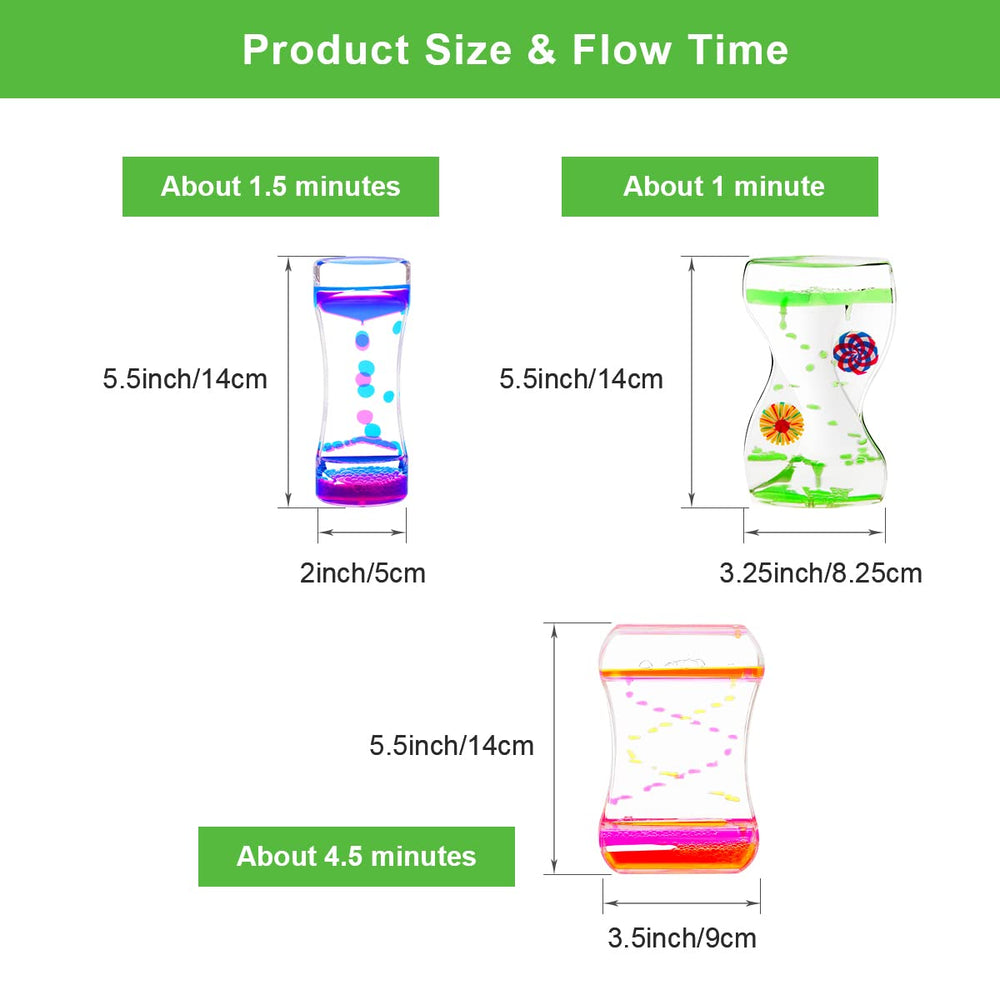 Coitak bubbler timer with assorted colors for visual relaxation.