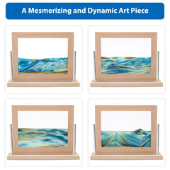 Coitak wooden frame sand picture highlights craftsmanship and angular edge design.
