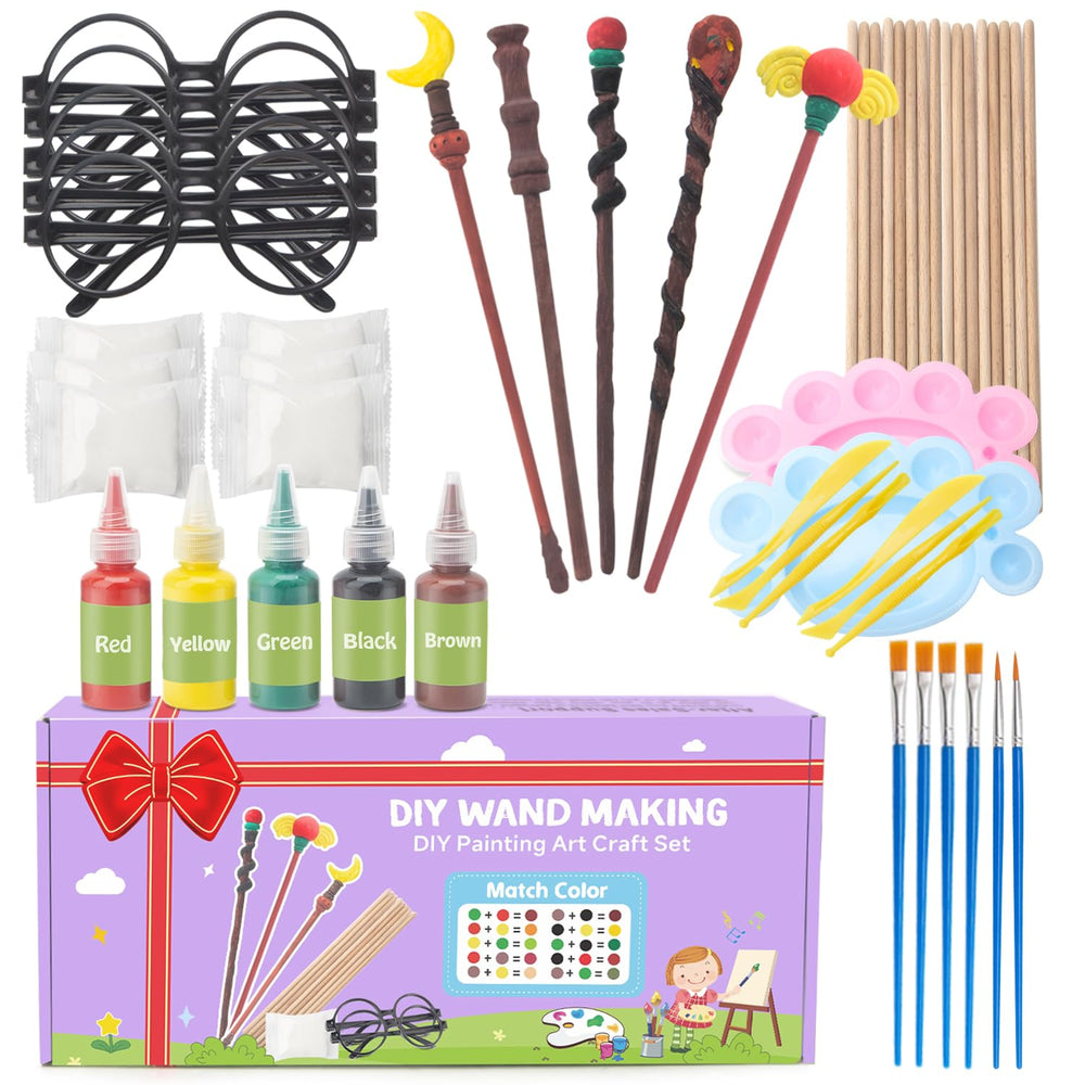 Col-Pary DIY Magic Wand Kit box showcasing 63 pieces for imaginative crafting sessions and kids' parties