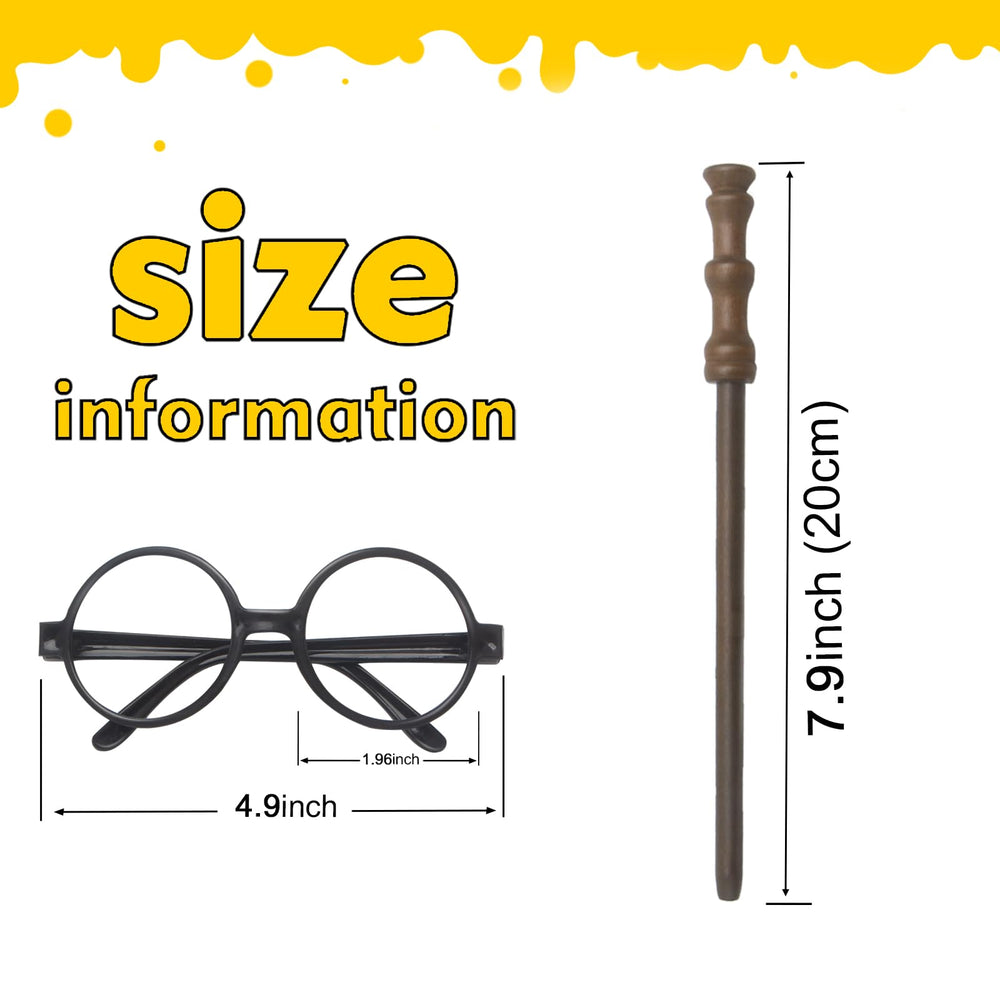Col-Pary glasses on a child model, versatile costume accessory for parties.