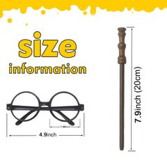 Col-Pary glasses on a child model, versatile costume accessory for parties.