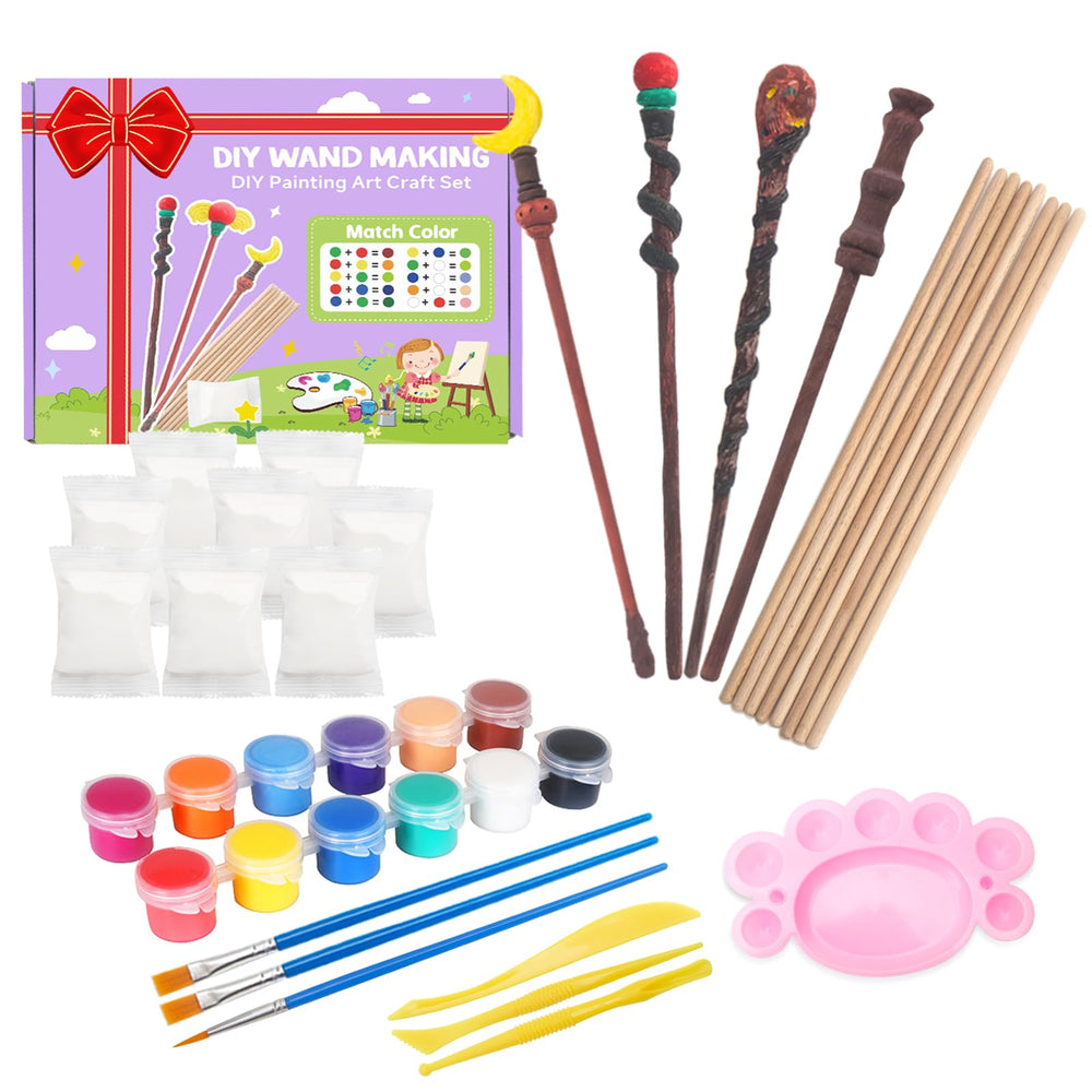 Col-Pary Magic Wand Making Kit: wooden wands ready for creative design.