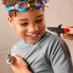 Collect all three Robo Alive sharks to build an undersea play world