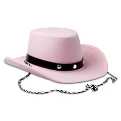 COLLECT PRESENT pink baby cowboy hat front view for sunny outdoor play and sunny days