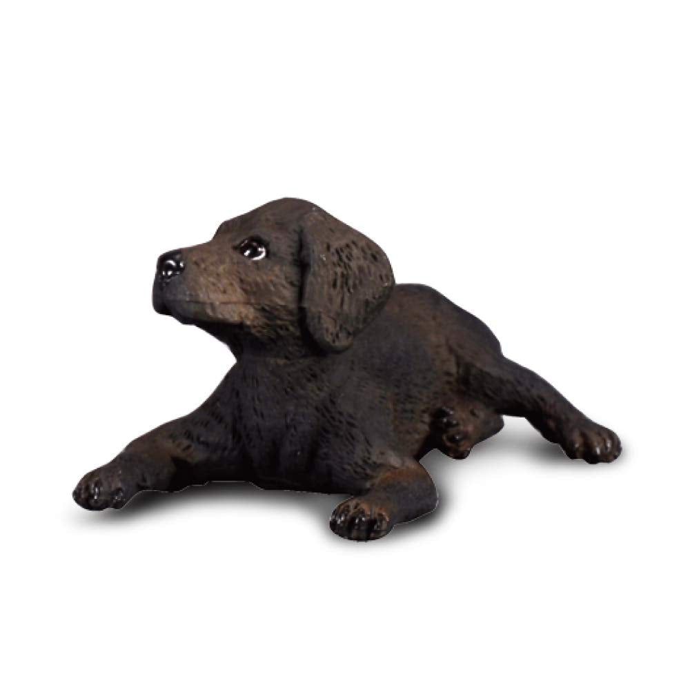 CollectA Labrador Retriever Puppy in black for imaginative play and canine learning.