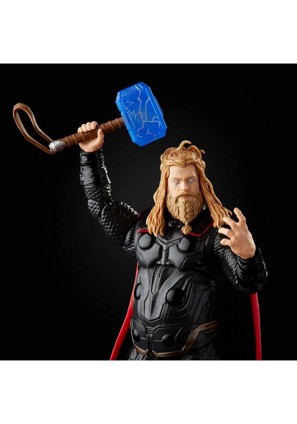 Collectible Thor figure on display stand for shelf viewing