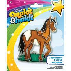 Colorbok Makit & Bakit horse sun catcher frame ready for crystal placement.
