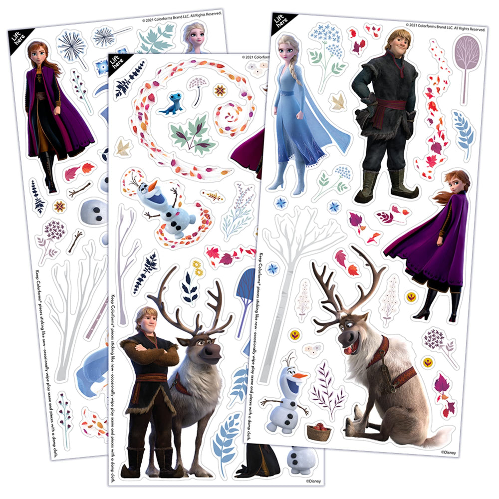 Colorforms Disney Frozen stick n' play scene enhances creative reuse