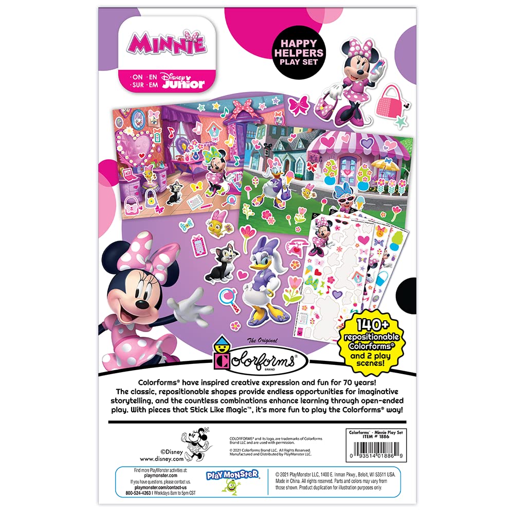 Kids explore colors and characters with Colorforms Minnie Mouse pieces