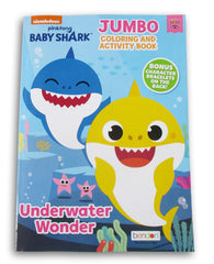 Coloring Books Pinkfong Baby Shark Jumbo Book cover variation hints at different styles.