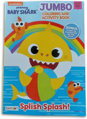 Coloring Books Pinkfong Baby Shark Jumbo Book quiet play for travel and boredom relief.