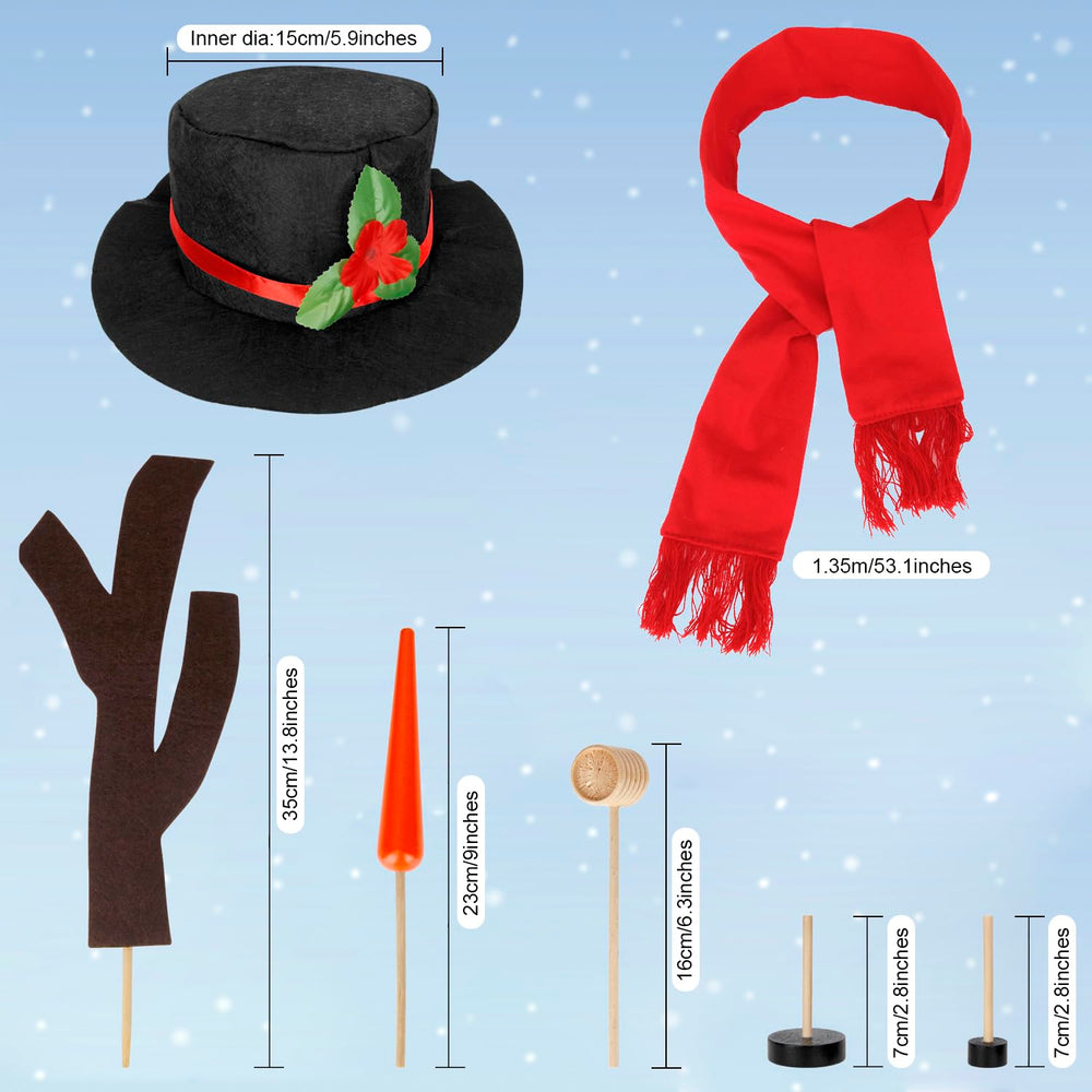 Colovis wooden accents add a classic snowman look