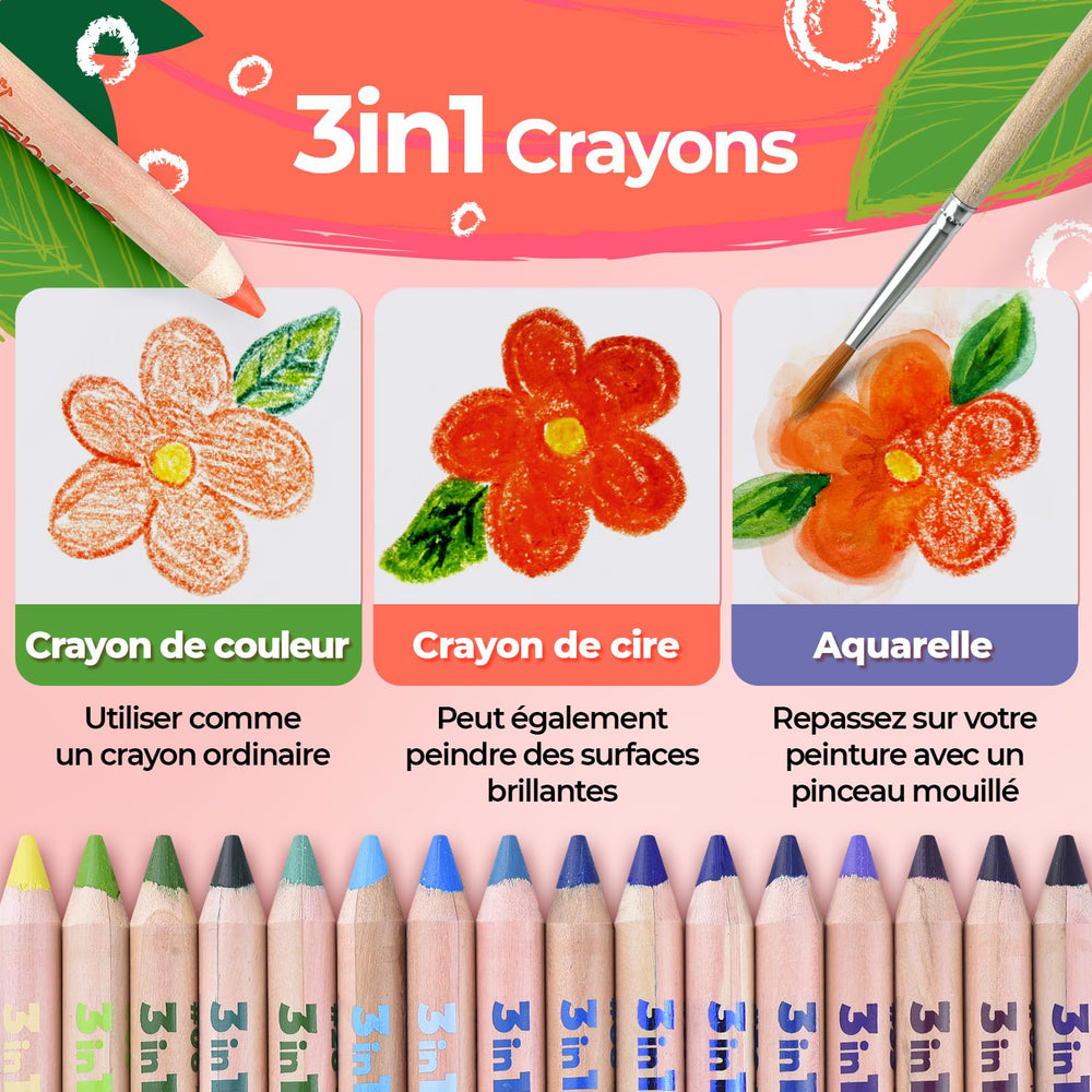Colozoo Gecko 3-in-1 display shows two brushes for easy blending.