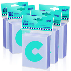 COLQU 500ct clear card sleeves package protects cards from scratches.