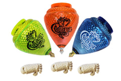 Cometa Shelby Cobra spin top 3-pack in color assortment for backyard play