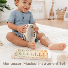 Comfy Cubs xylophone with sticks promotes fine motor skills and melodic exploration.