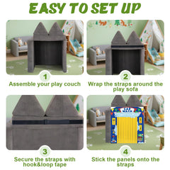 ComfyKit play panels in action showcase versatile, durable fabric.