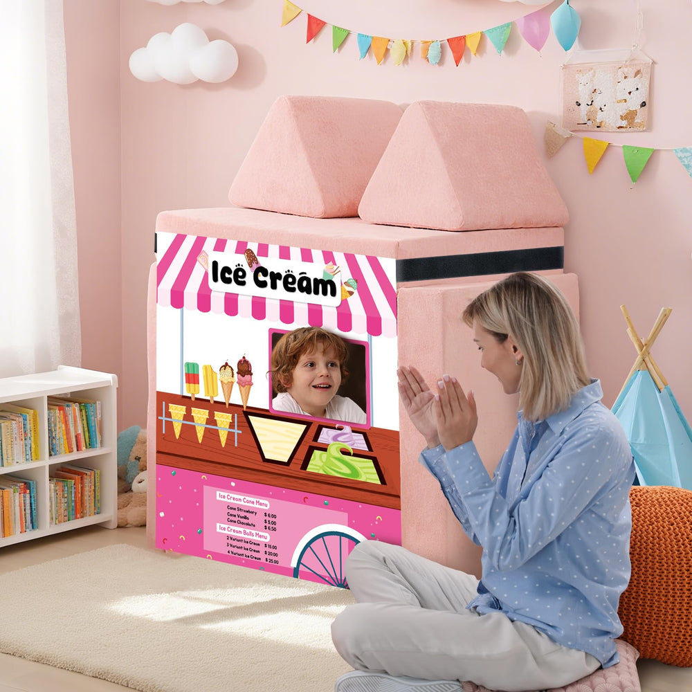 ComfyKit play area transformed into colorful learning space.