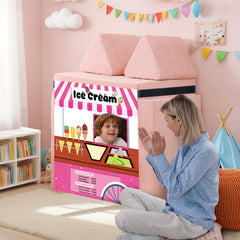 ComfyKit play area transformed into colorful learning space.