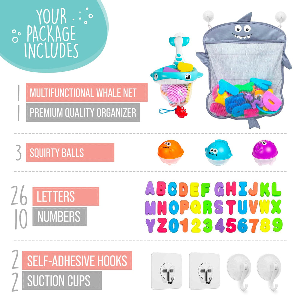 Comfylife extra net doubles as a toy storage and wall mounted basket.