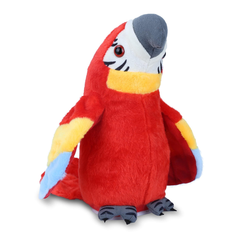 Comnonage Talking Parrot Toy repeats words with flapping wings for lively play.