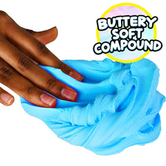 Store display featuring Compound Kings butter slime pink bubble gum