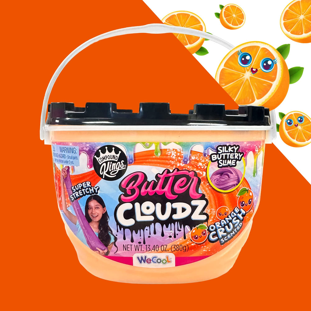 Compound Kings Fluffy Butter Cloudz slime texture close-up showing soft squish