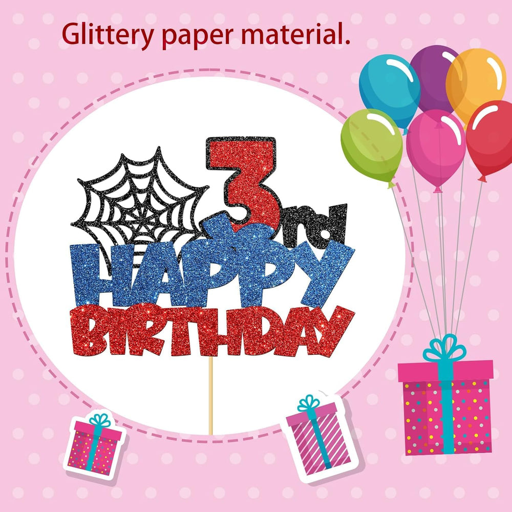 Confetti! superhero topper made from eco-friendly cardstock for responsible celebration decor