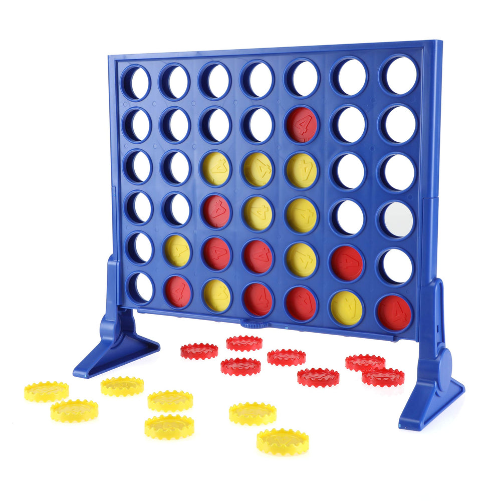Connect 4 grid with red and gold discs supports strategy and quick decisions